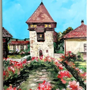 Stara kuća sa makovima